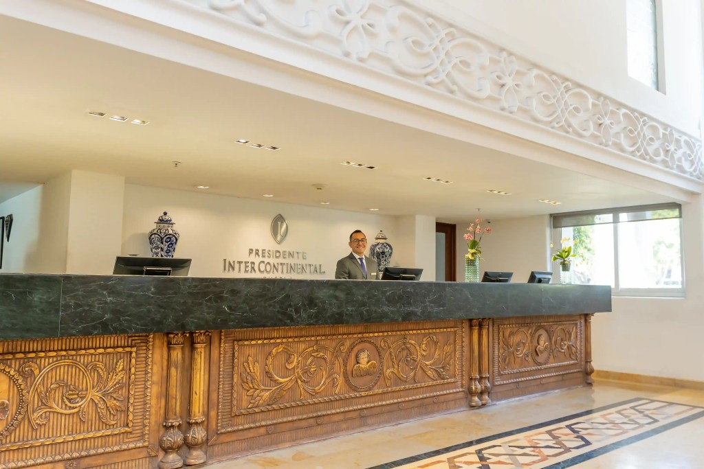 Presidente InterContinental Puebla lobby for corporate events
